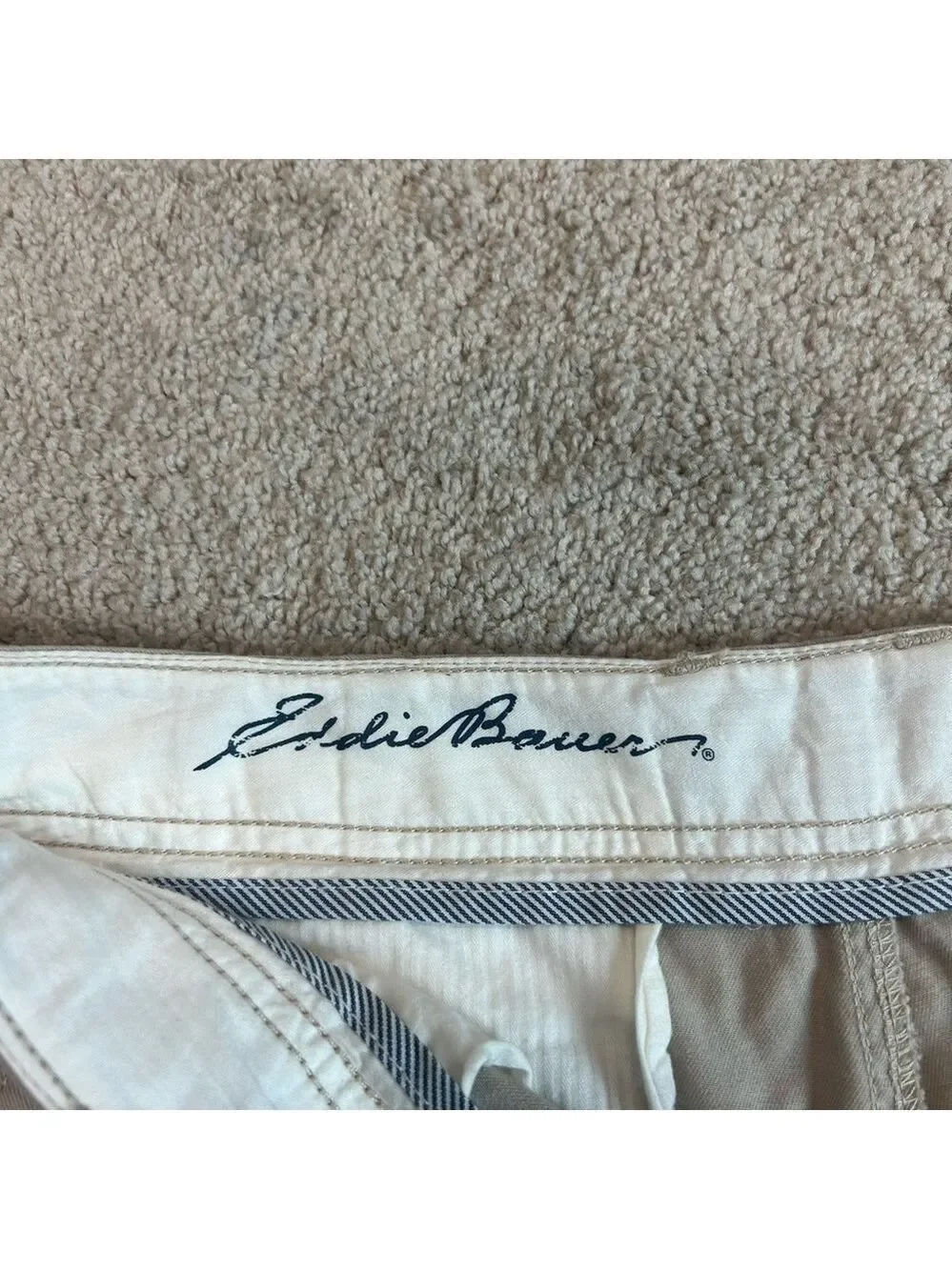 Eddie Bauer women's Blakely shorts beige tan brown Sz 10 - Picture 3 of 10